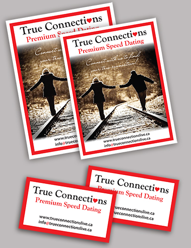 True Connection: business card and flyers